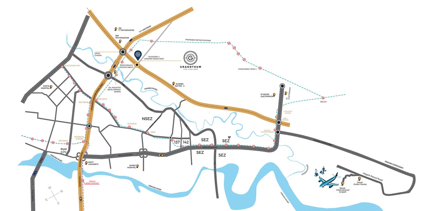 Grandthum Location Map